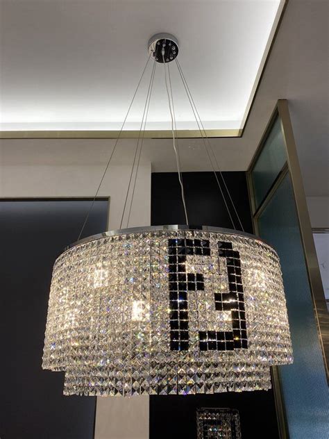 fendi crystal chandelier|fendi casa lighting.